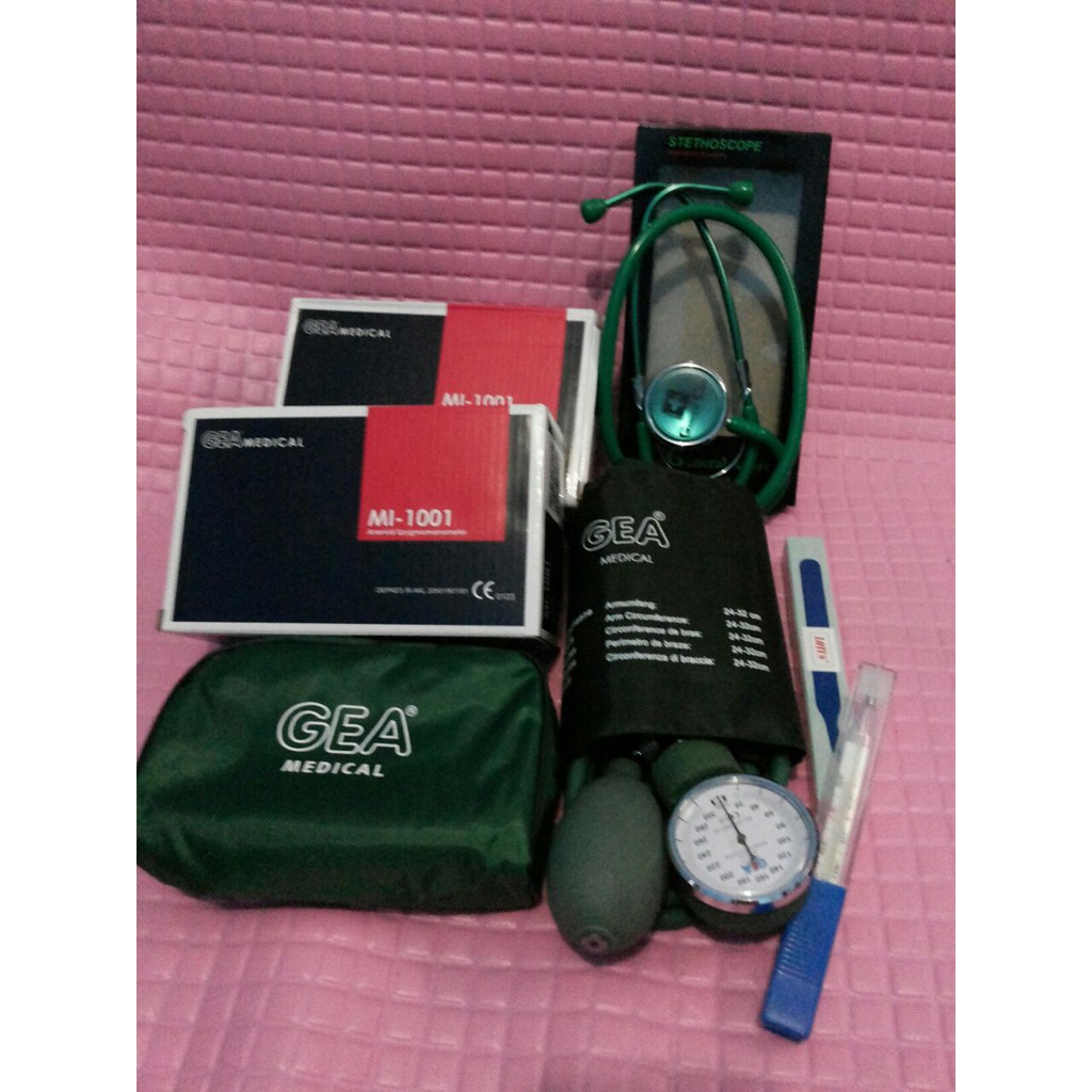 tensi gea stetoskop gc free termometer raksa lotus