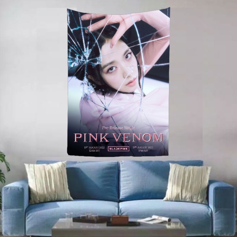 POSTER KAIN BLACKPINK PINK VENOM TERBARU