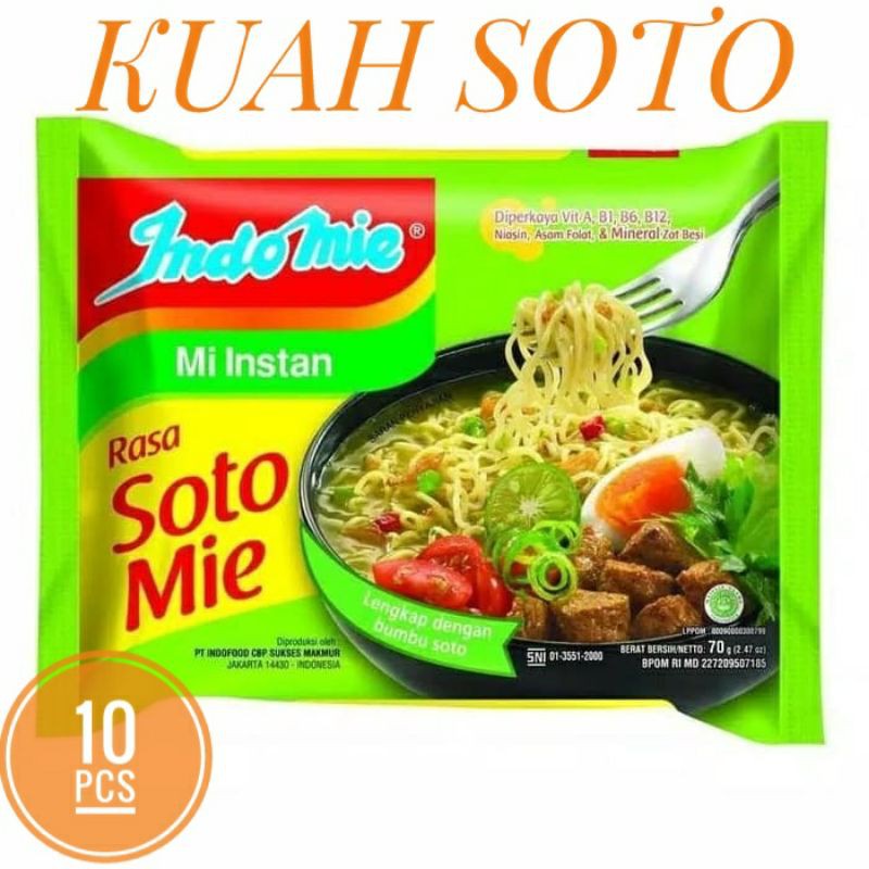 INDOMIE SOTO KUAH BELI 10PCS