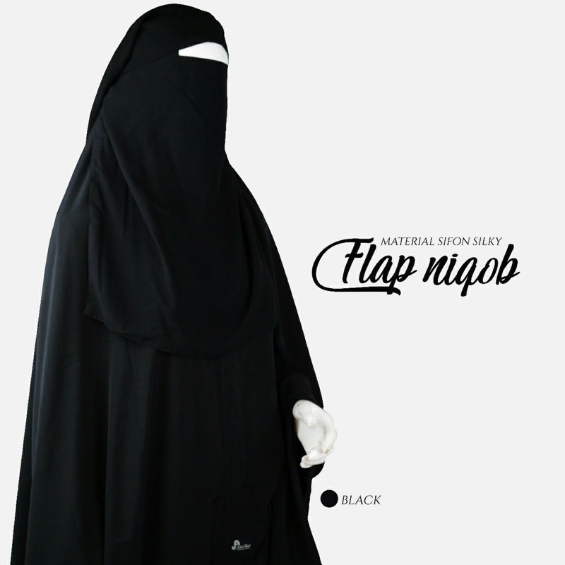 Niqab Poni  Flap Niqab by JubahAkhwat
