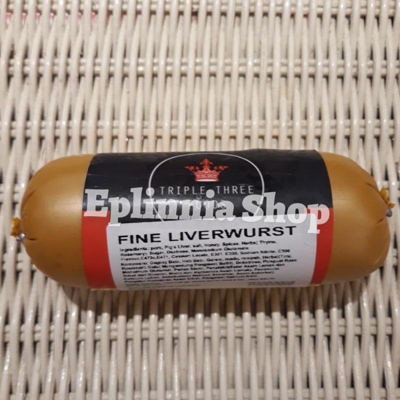 

Triple Three Foods Pork Liverwurst 150 gr