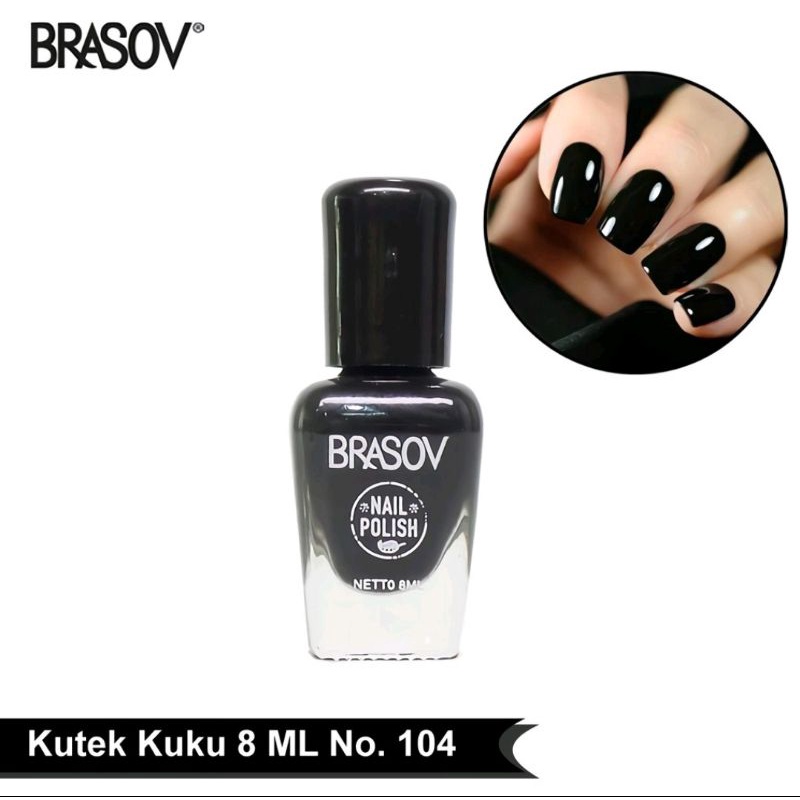 BRASOV Nail Poils Black | Cat Kuku Hitam