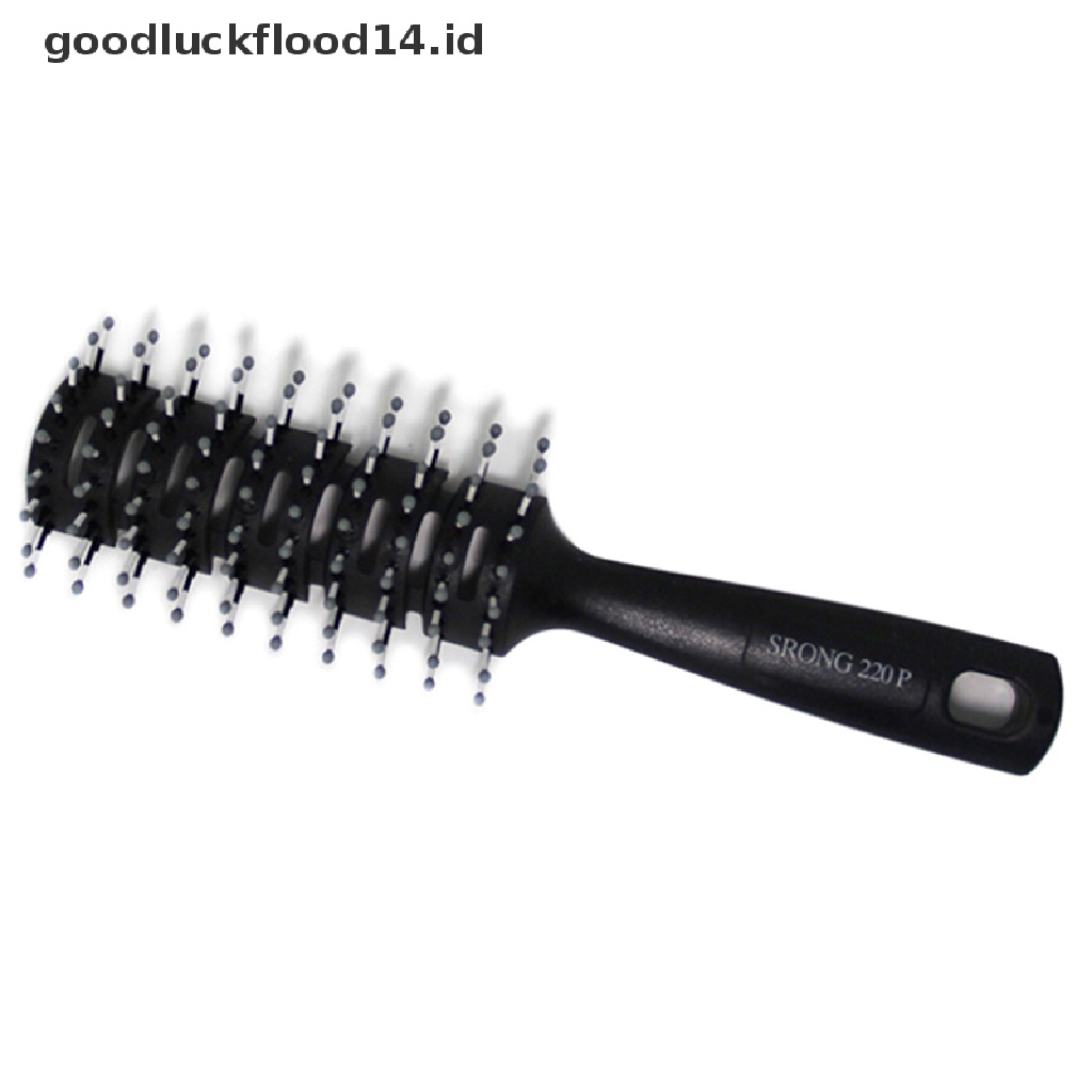 [OOID] 1Pc Fashion Men Hair Brush Ceramic Iron Round Comb Barber Dressing Salon Styling ID