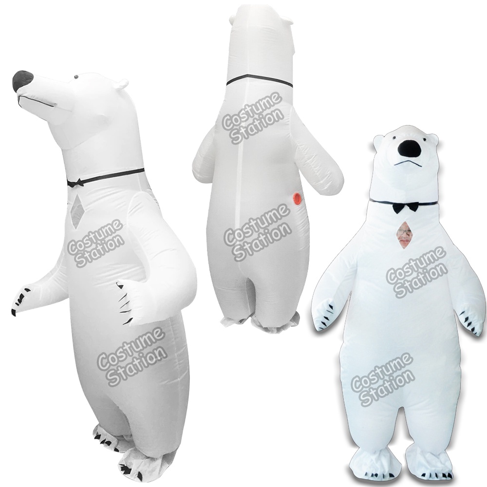 Kostum Polar Bear Beruang Kutub / Costume Animal Hewan Binatang Infatable pompa angin dewasa