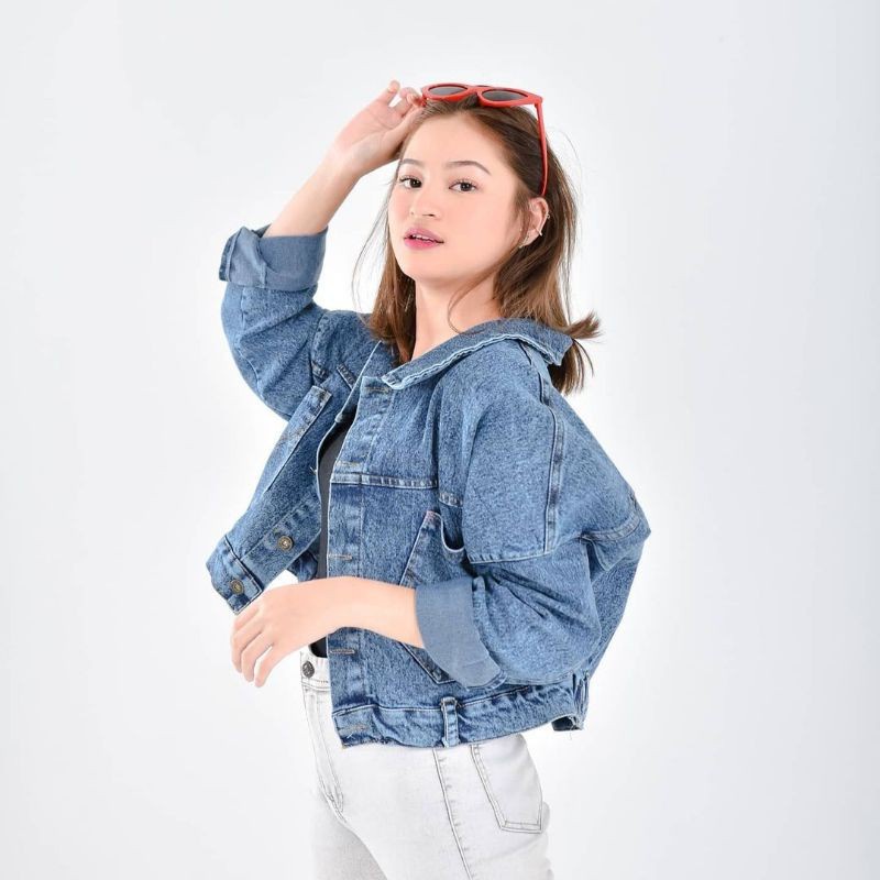 Jaket Best seller Jeans Kekinian Wanita Terlaris t PremiumTerbaru Murah Dewasa PulBear Jacket / Jake