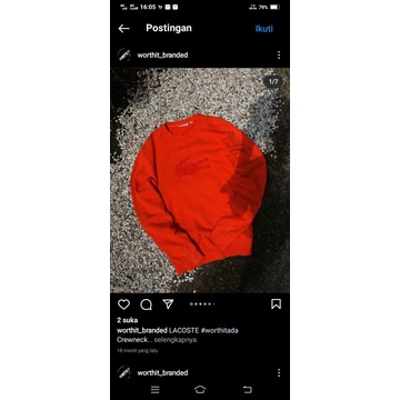 crewneck lacoste original