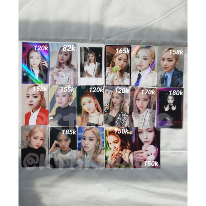 Pc Photocard Pob Benefit Itzy Ryujin Guess Who Aladdin Synnara Sw Soundwave Shopee Th Mecima Wf With