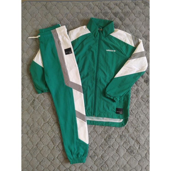 [DEFECT SALE] ADIDAS Equipment Track Suit Unisex Windbreaker Jacket and Training Pants Set Jaket dan