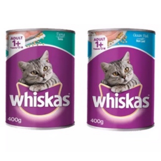 Makanan Kucing Whiskas Kaleng 400 gr Tuna Ocean Fish