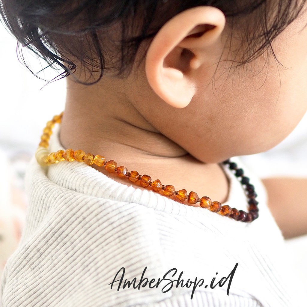 Kalung amber pereda nyeri tumbuh gigi bayi AS59 - Amber Shop