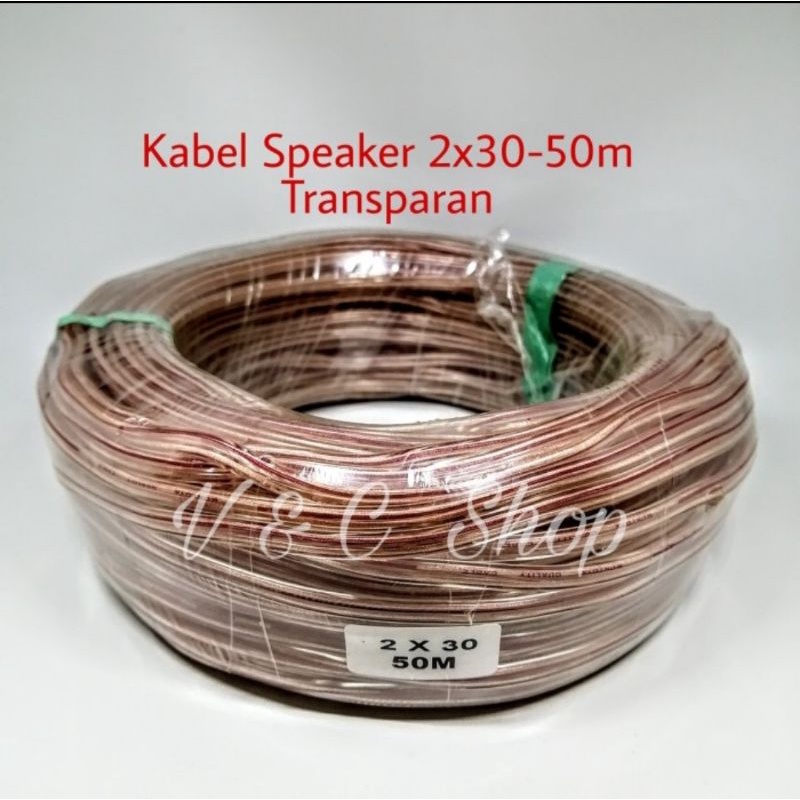 kabel speker tranparan