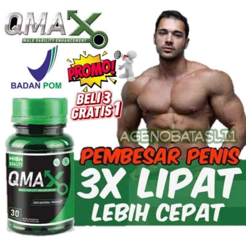 OBAT PEMBESAR KELAMIN PRIA QMAX ASLI 100% ORIGINAL OBAT KUAT PRIA TAHAN LAMA OBAT STAMINA PRIA OBAT 