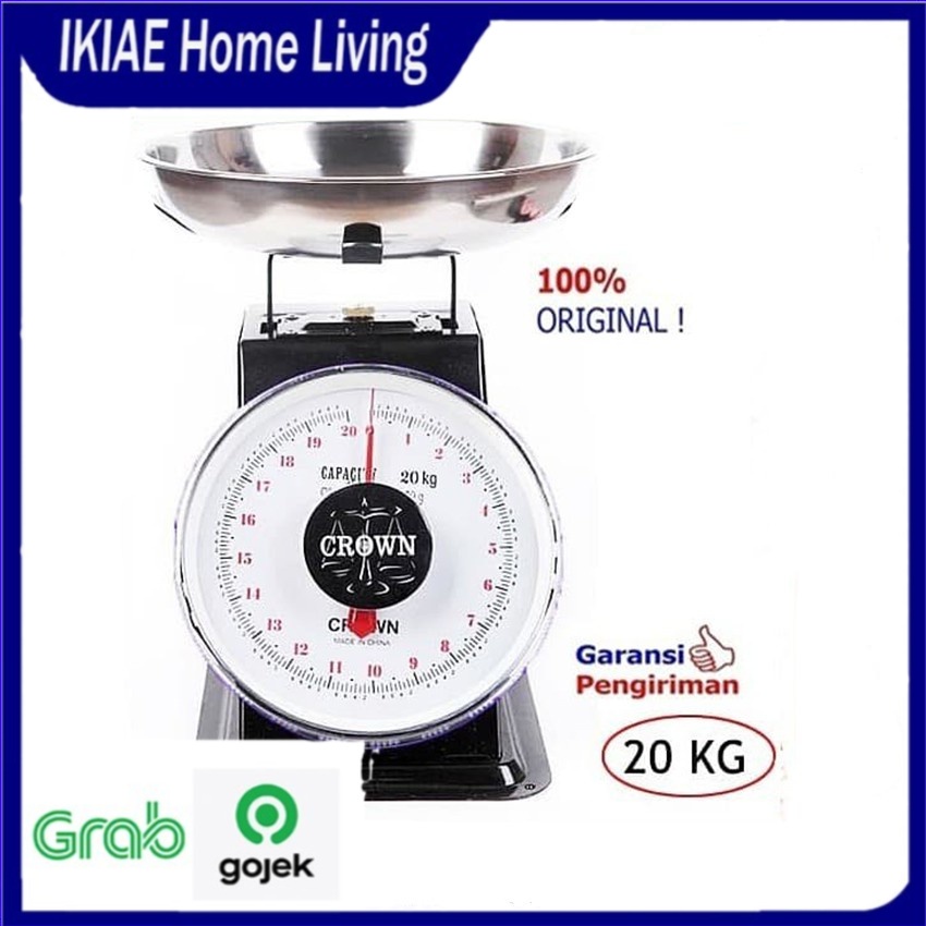 Timbangan Duduk Timbangan Buah 20 Kg Crown