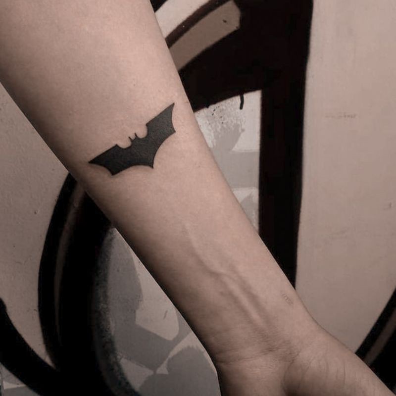 Tato Temporer Batman Tato simple Tato Betmen Stiker Tato Minimalis - BMENT