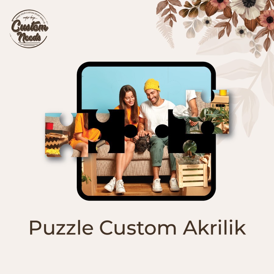 CUSTOM PUZZLE ACRYLIC PERSEGI / AKRILIK PUZZLE PERSEGI 10X10CM