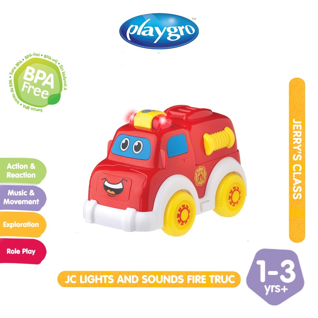 Playgro Baby Lights and Sound Fire Truck - Mainan mobil - mobilan Anak