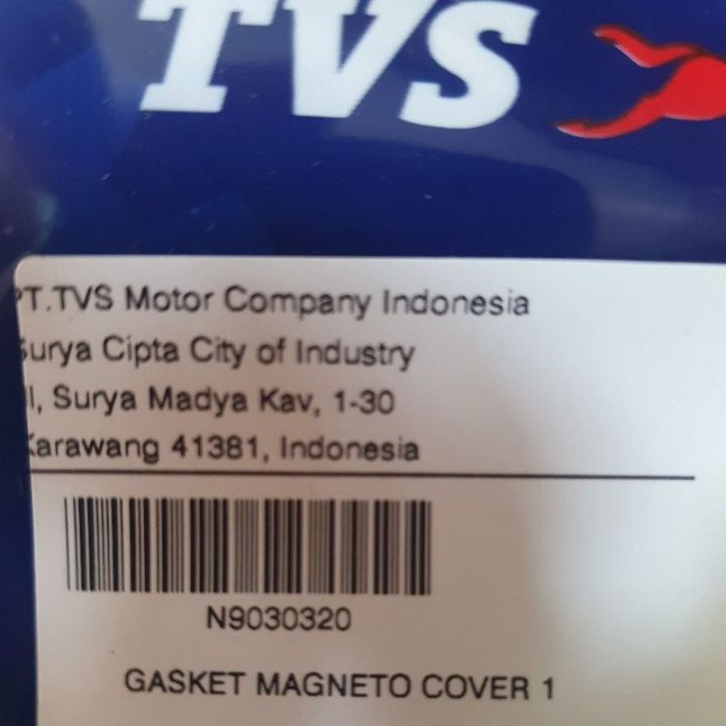 Packing Magnet Apache 200/RTR 200 TVS. Gasket Magneto Cover RTR 200