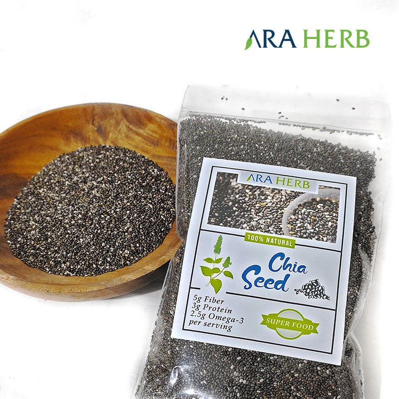 

Organic Black Chia Seed Mexico 100 Gr - 250 Gr Original Product ARA HERB