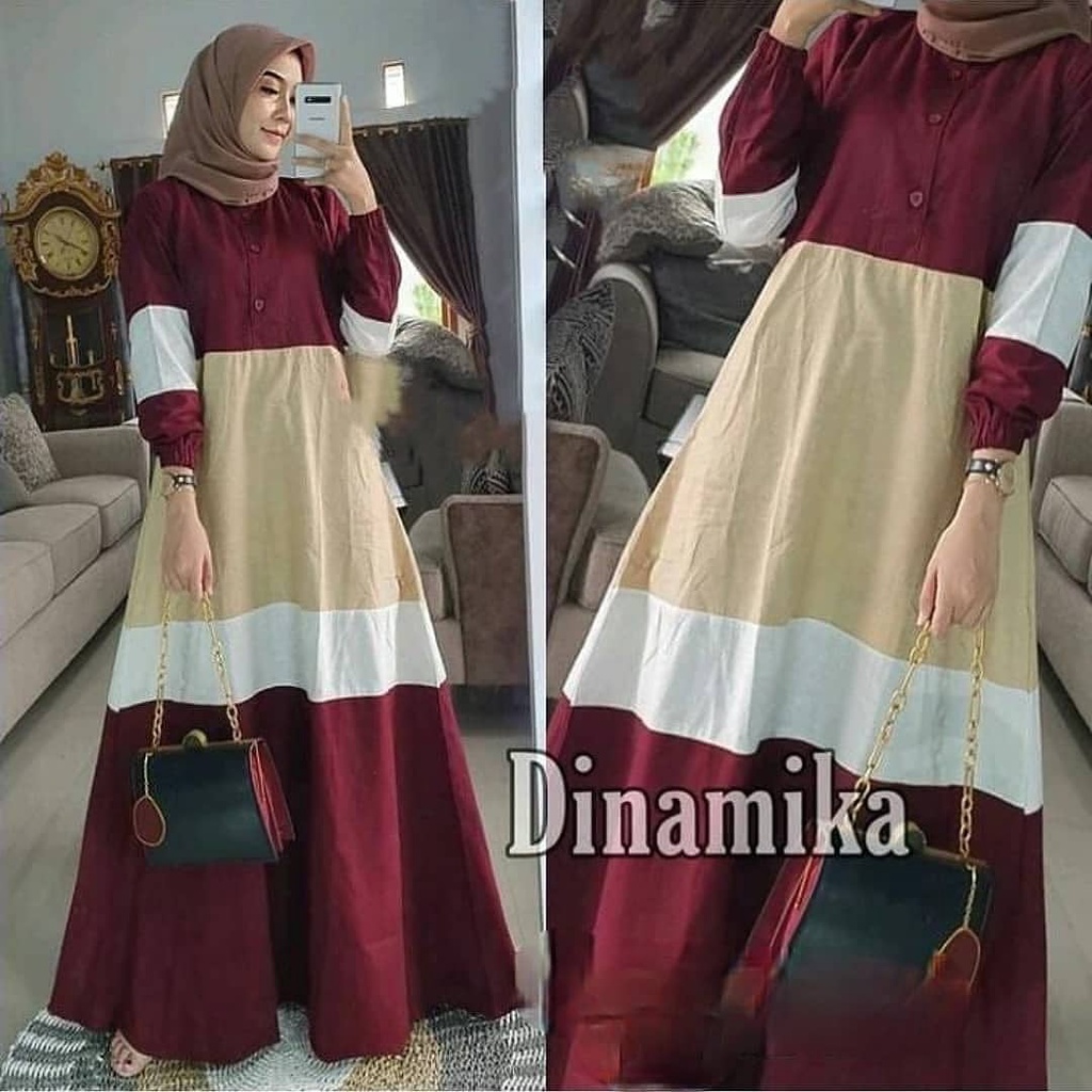 DINAMIKA MAXI IK MANGGO CRAPE KANCING HIDUP BUSUI Gamis Wanita Gamis Wanita Terbaru 2021 Gamis Murah Meriah Promo Gamis Remaja Gamis Muslim Kondangan Gamis Polos BEST SELLER