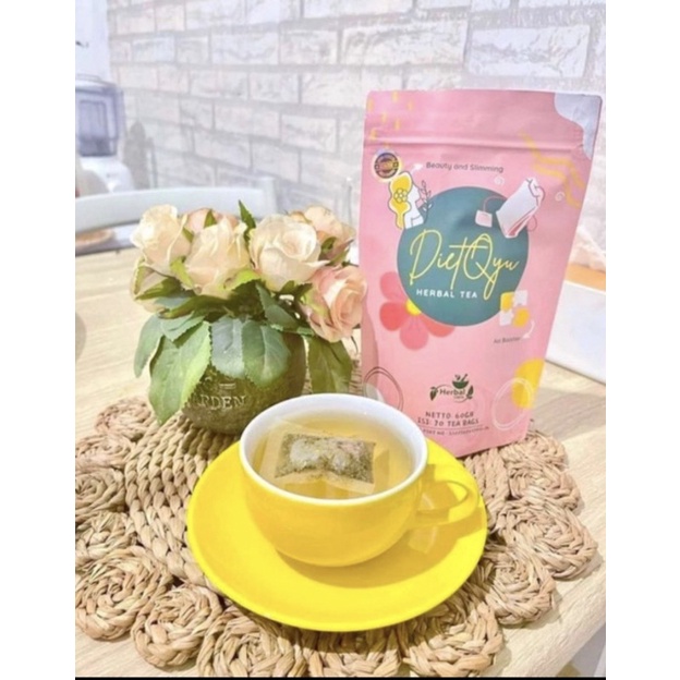 Dietqyu Tea herbal Turun 3-5 KG dalam 1 pouch