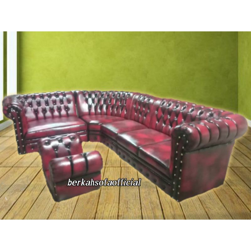 Sofa Chesterfield Sudut Oscar