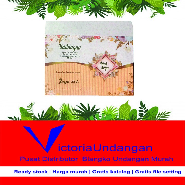 Kertas Blangko Undangan Jago seri 38 Model Amplop / Undangan Pernikahan / Undangan Khitan