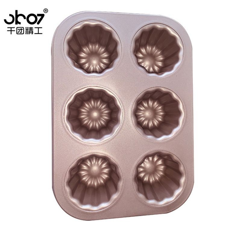 6 cups canele bake pan / loyang canelle