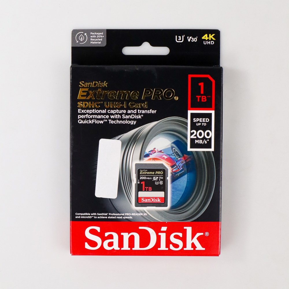 Sandisk SD Card Extreme Pro V30 U3 4K 1TB - SDSDXXD-1T00