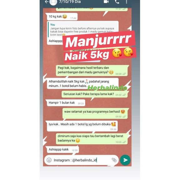 

TERBARU *ORIGINAL* 1 BOTOL MADU GEMUK BADAN JY7~