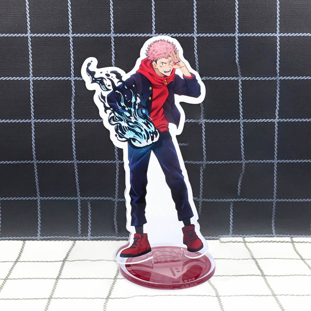 Lanfy Action Figure Anime Jujutsu Kaisen Bahan Akrilik Transparan