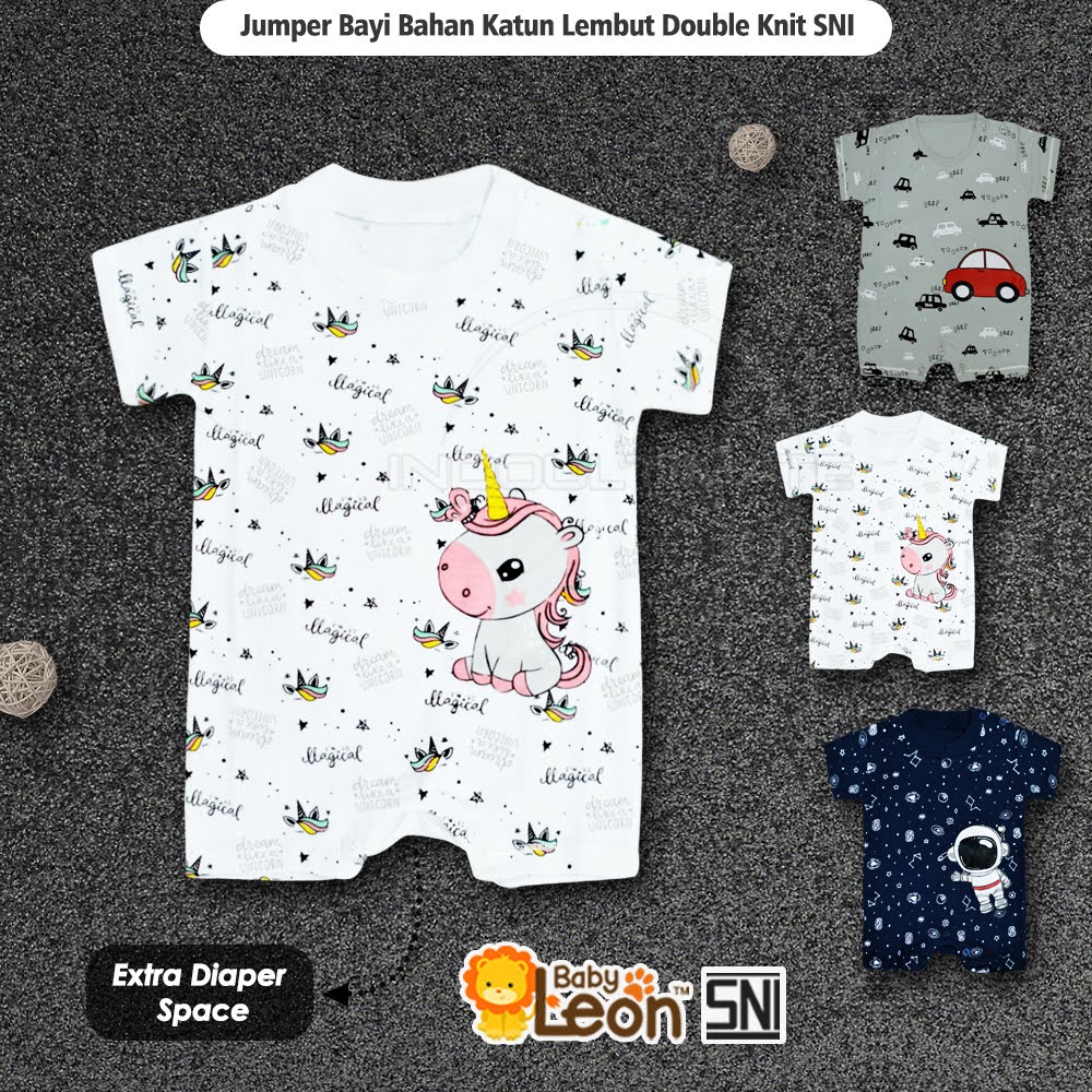 Jumsuit Bayi Laki-Laki BABY LEON Jumper Bayi Anak (0-6bulan) Baju Bayi Laki-laki GY-044