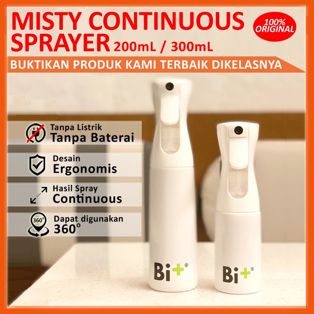 Bi+ Misty Spray Bottle 200ml 300ml Botol Spray Mist Spray