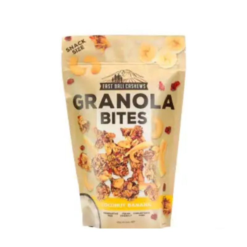 

East Bali Cashews Granola Bites Coconut Banana 125 Gr