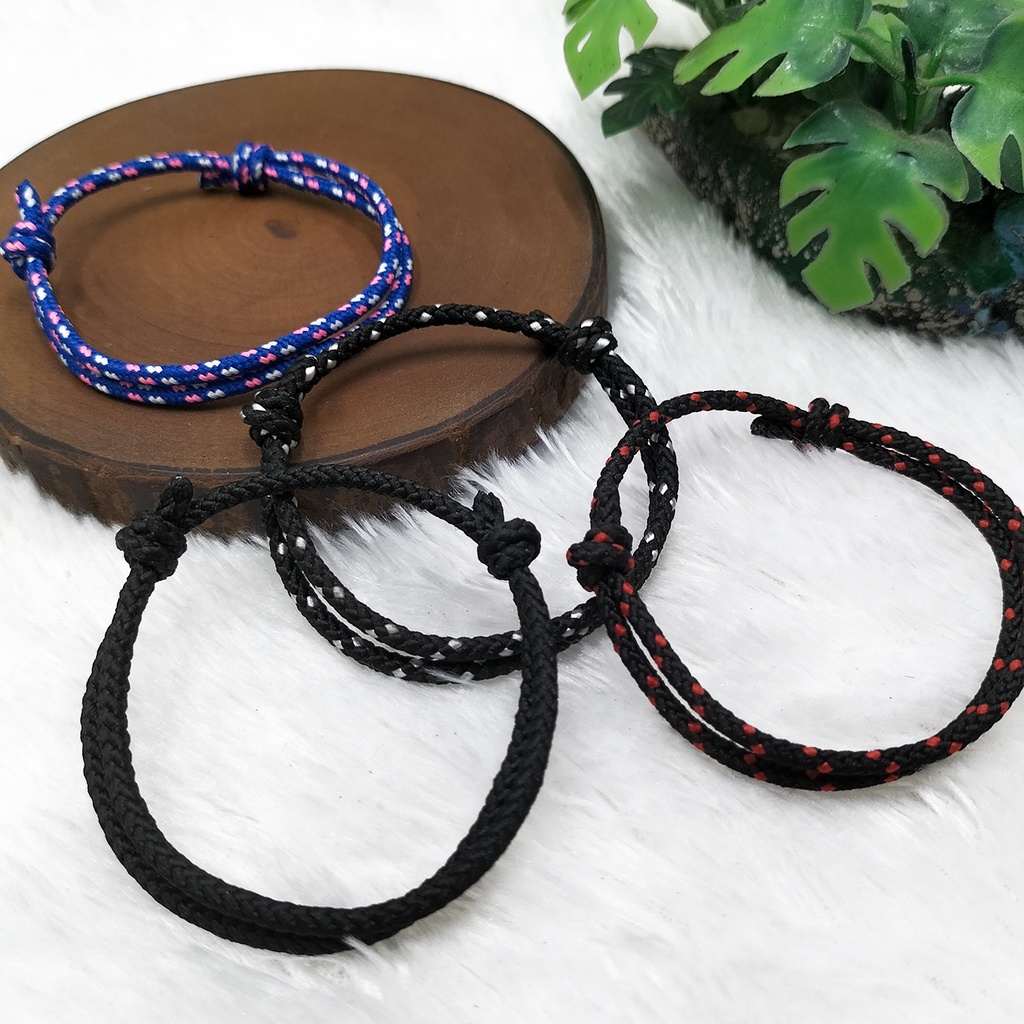 Gelang Perusik Kekinian Tali Prusik Polos 2mm