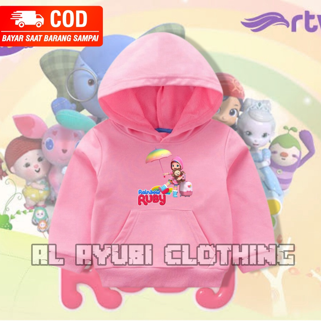 JAKET HOODIE ANAK RAINBOW RUBY