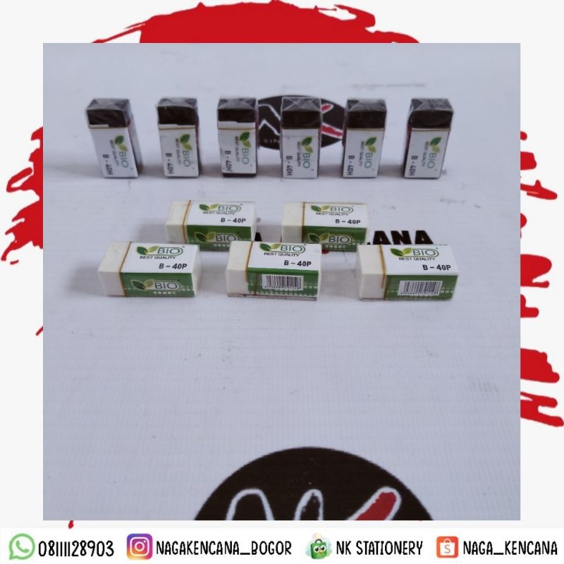 

Penghapus Bio Kecil B-40/Penghapus Pensil