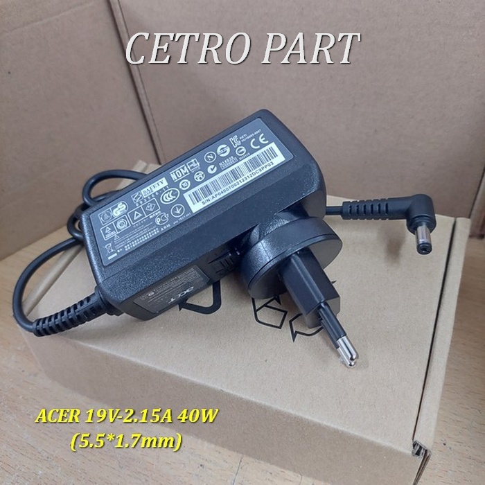 Adaptor Charger Acer Aspire One 722 725 756 522 533 Original 19v-2.15a BERGARANSI