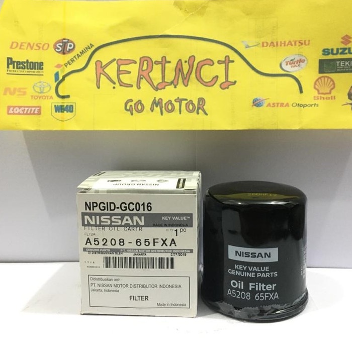 FILTER OLI NISSAN A5208-65FXA - OIL FILTER NISSAN XTRAIL. LIVINA