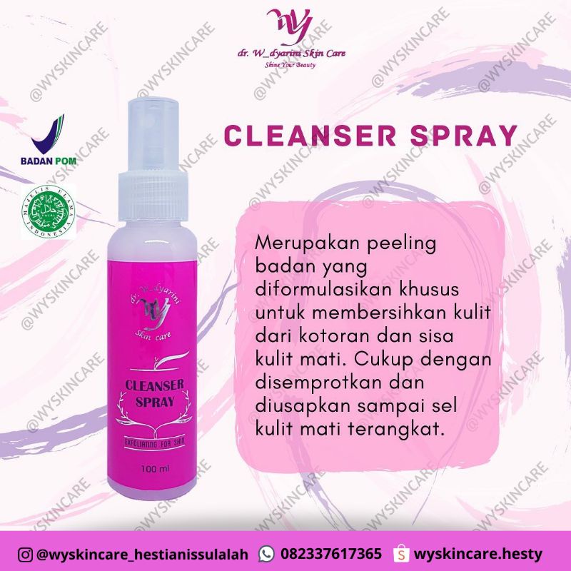Cleanser Spray Wyskincare