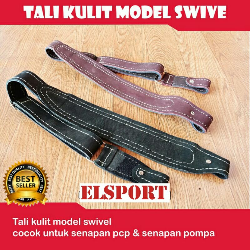 Tali sandang kulit model swivel-Tali kulit model swivel-Tali sandang pcp uklik