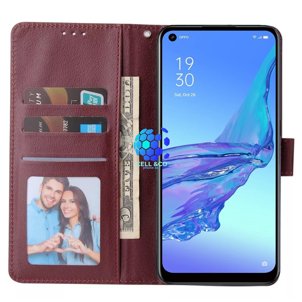 NEW OPPO RENO 7 Z CASE FLIP LEATHER WALLET PREMIUM FLIP CASE BUKA TUTUP KESING HP CASING FLIP CASE WALLET OPPO RENO 7Z