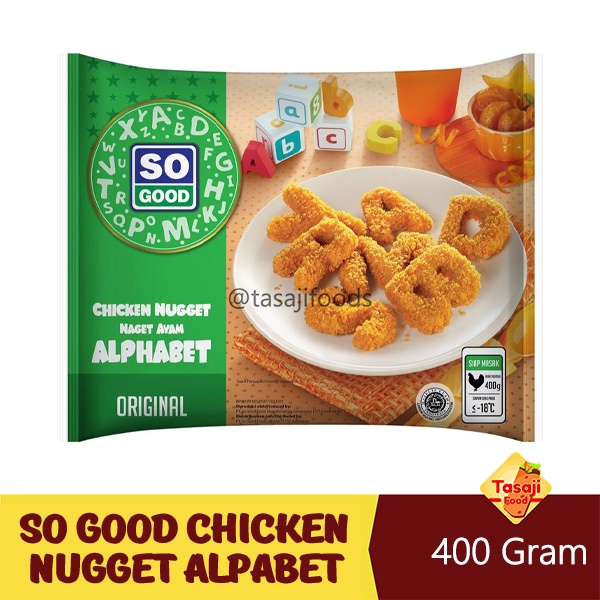 So Good Chicken Nugget Alpabet 400 Gram