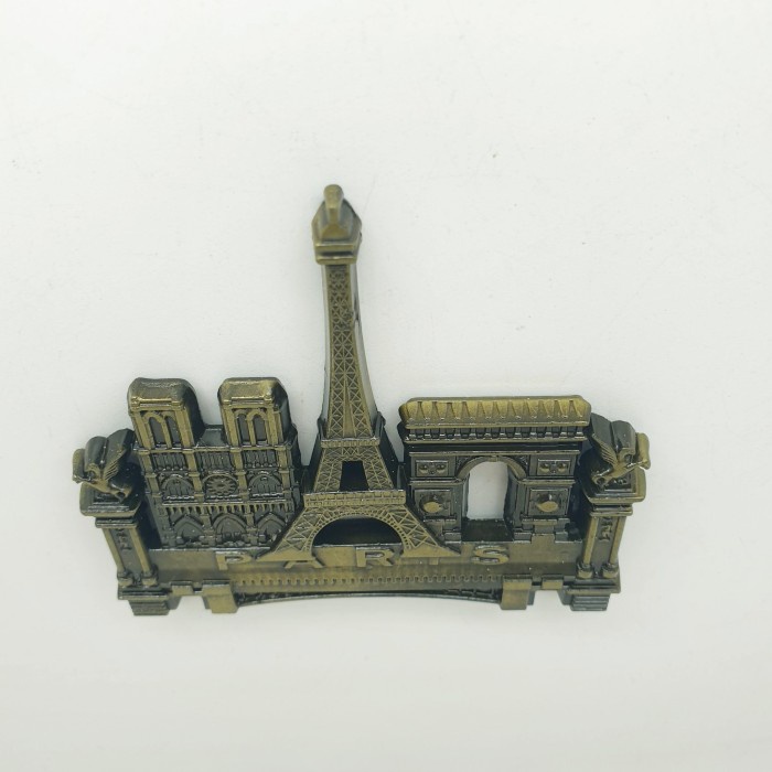 3D LOGAM Souvenir Negara magnet Kulkas Tempelan Paris City attraction