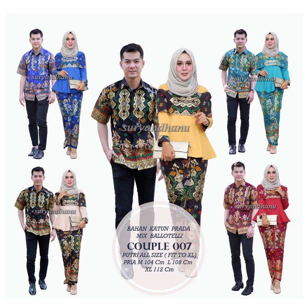 TREND 2019 Baju Pesta Couple Princesa Gaun Sarimbit Gamis Kebaya