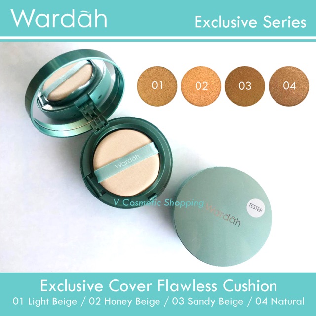 Wardah Exclusive Flawless Cover Cushion Spf30pa Shopee Indonesia