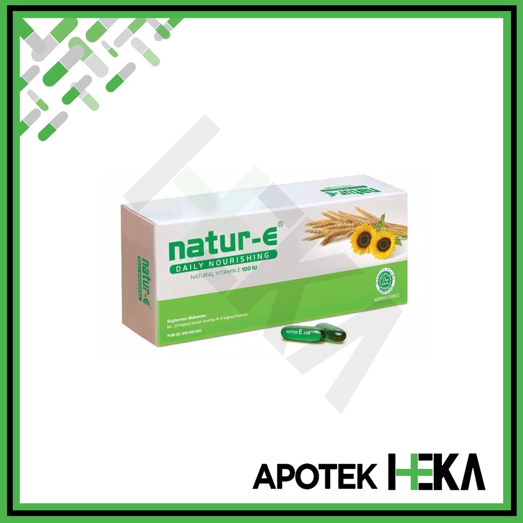 Natur E Daily Nourishing - Natural Vitamin E 100 IU isi 32 Kapsul (SEMARANG)