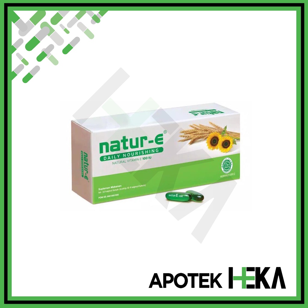 Natur E Daily Nourishing - Natural Vitamin E 100 IU isi 32 Kapsul (SEMARANG)