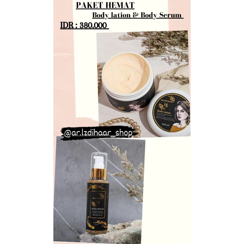 PAKET HEMAT HB KROMOSOM BODY LOTION BASIC 250ml + BODY SERUM 150ml