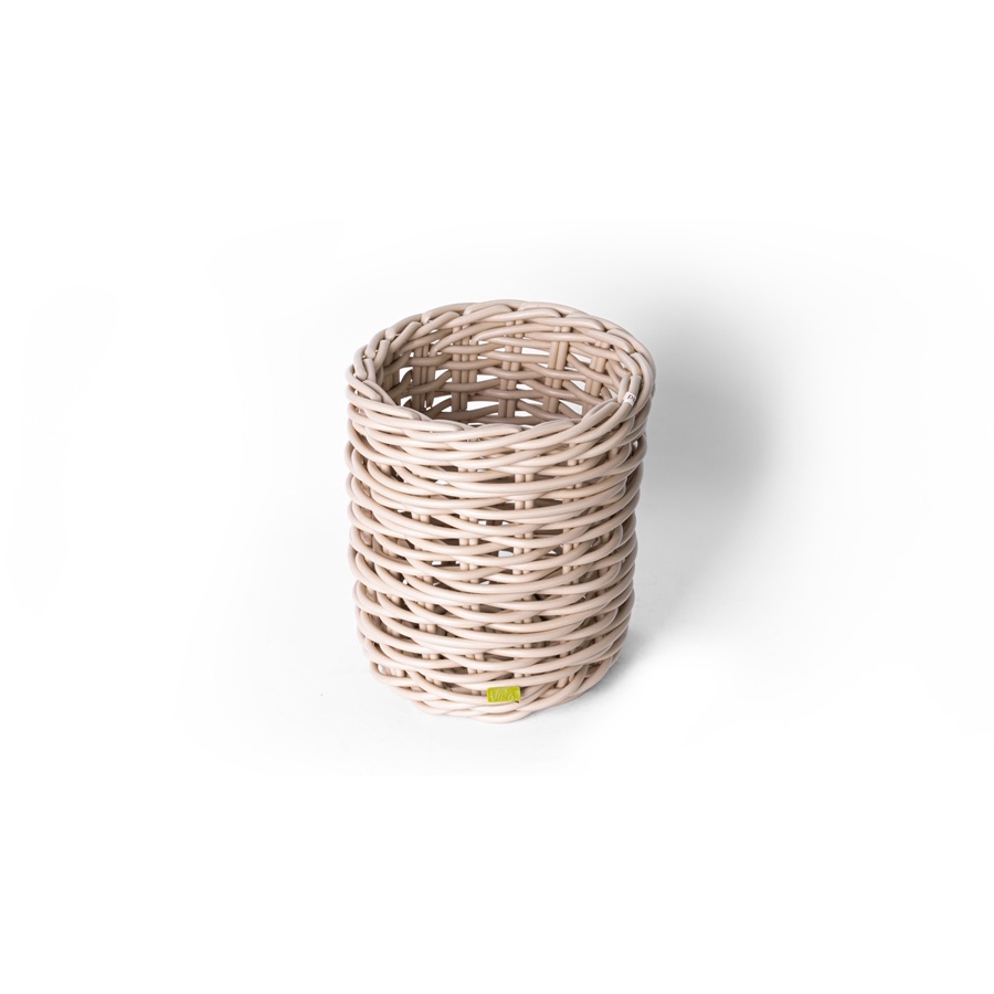 Cylinder Basket in Fossil - Small