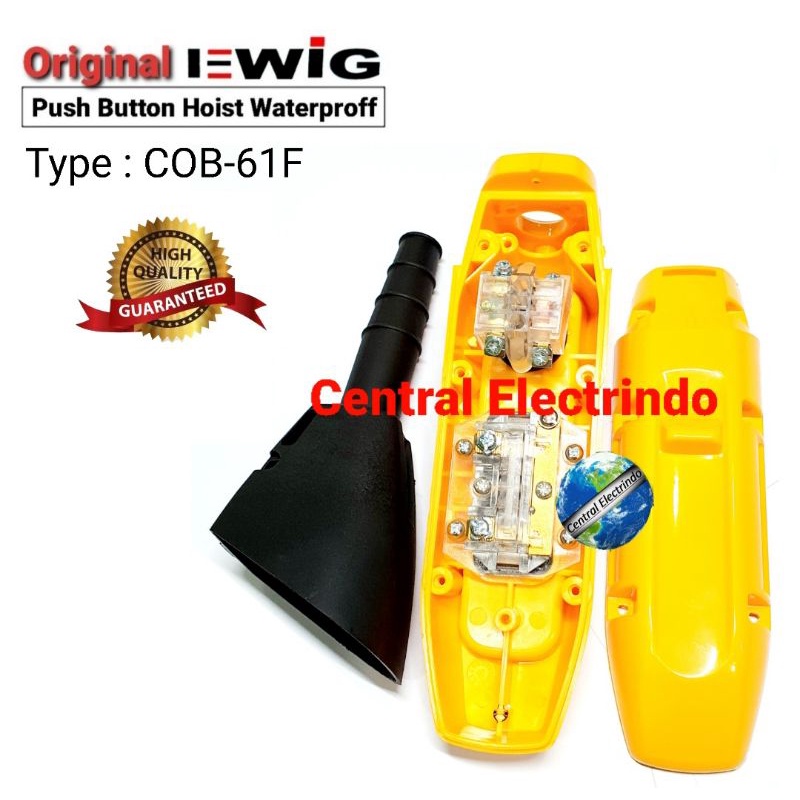 Push Button Hoist EWIG COB-61F + Emergency Stop New Model Waterproff.